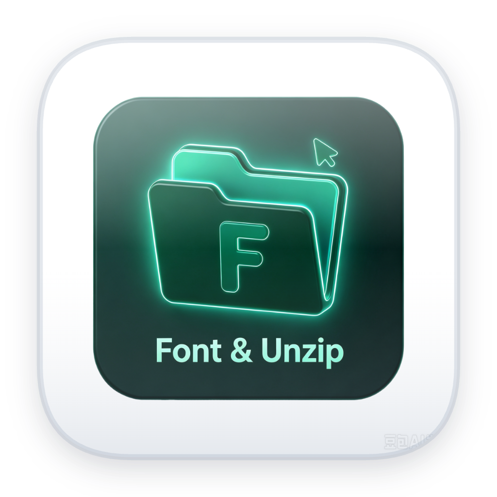 Font and Unzip